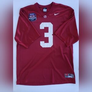 NIKE Alabama Crimson Tide 2012 BCS National Championship Jersey #3!!!